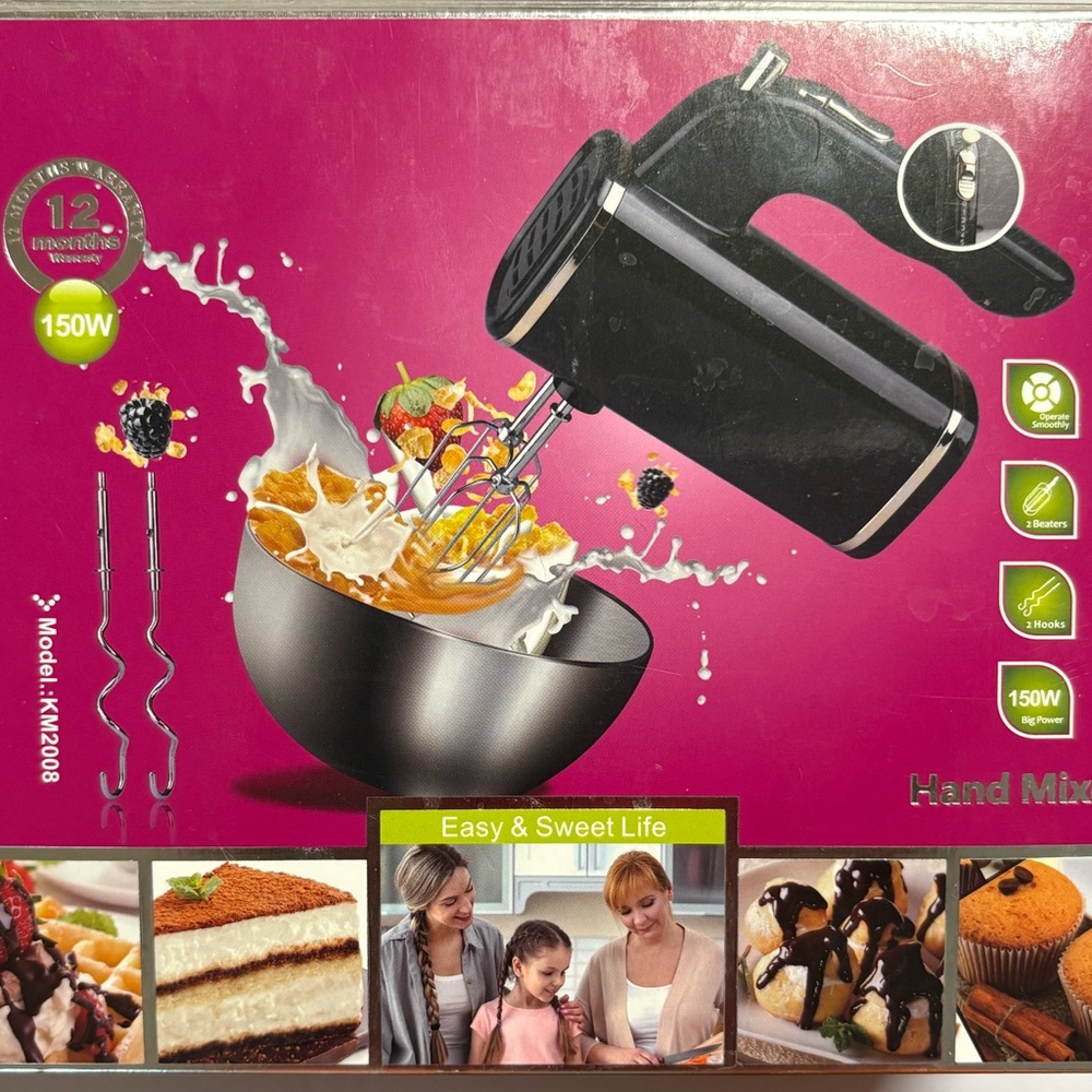 Intertek 5 Speed Turbo Hand & Dough Mixer
